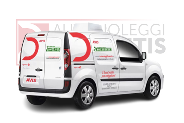 Commercial Vehicle zero degrees Renault Kangoo medium size Car Rentals Demontis