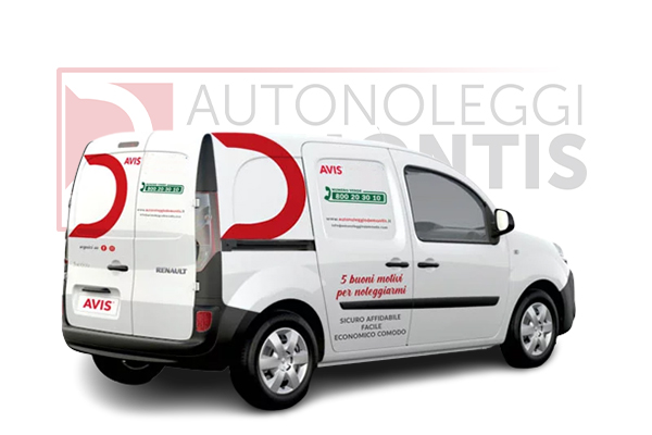 Veicolo Commerciale Renault Kangoo dimensioni medie Autonoleggi Demontis